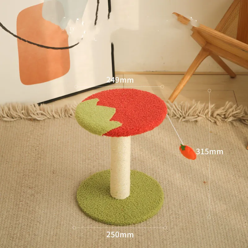Kitten Cat Climbing Frame Small Cat Scratching Post Sisal Scratching Board - Tomato Cat Basics