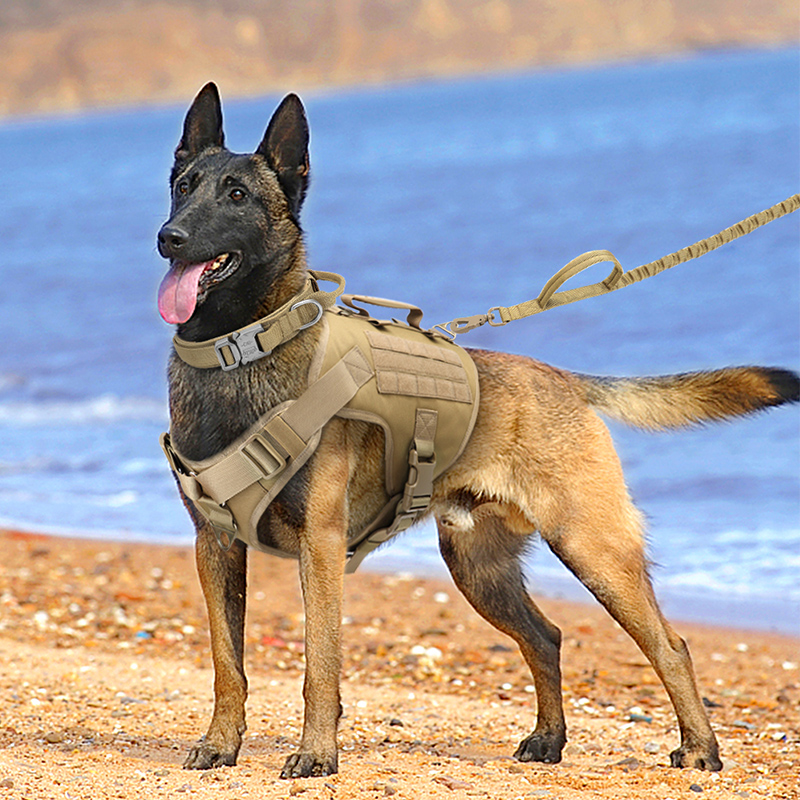 สายรัดอกสุนัข Tactics K9 แบบเสื้อกั๊ก ปรับได้ สวมใส่สบาย ป้องกันการดึง เหมาะสำหรับการเดินเล่นและกิจกรรมกลางแจ้ง