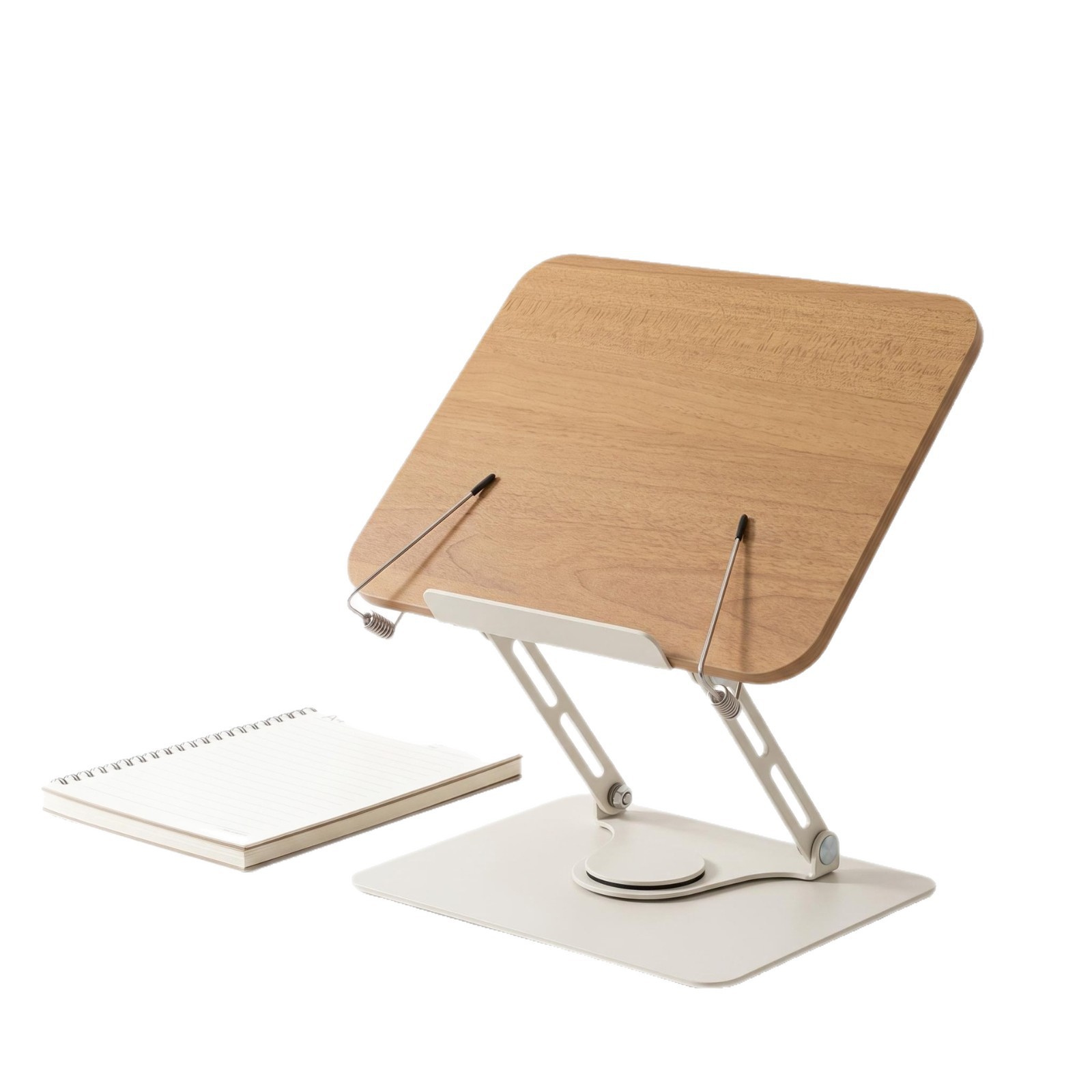 360 Rotating Desktop Book Stand Tablet Holder Adjustable Reading Rest For Books, IPad Tablets, Perfect For Students 5