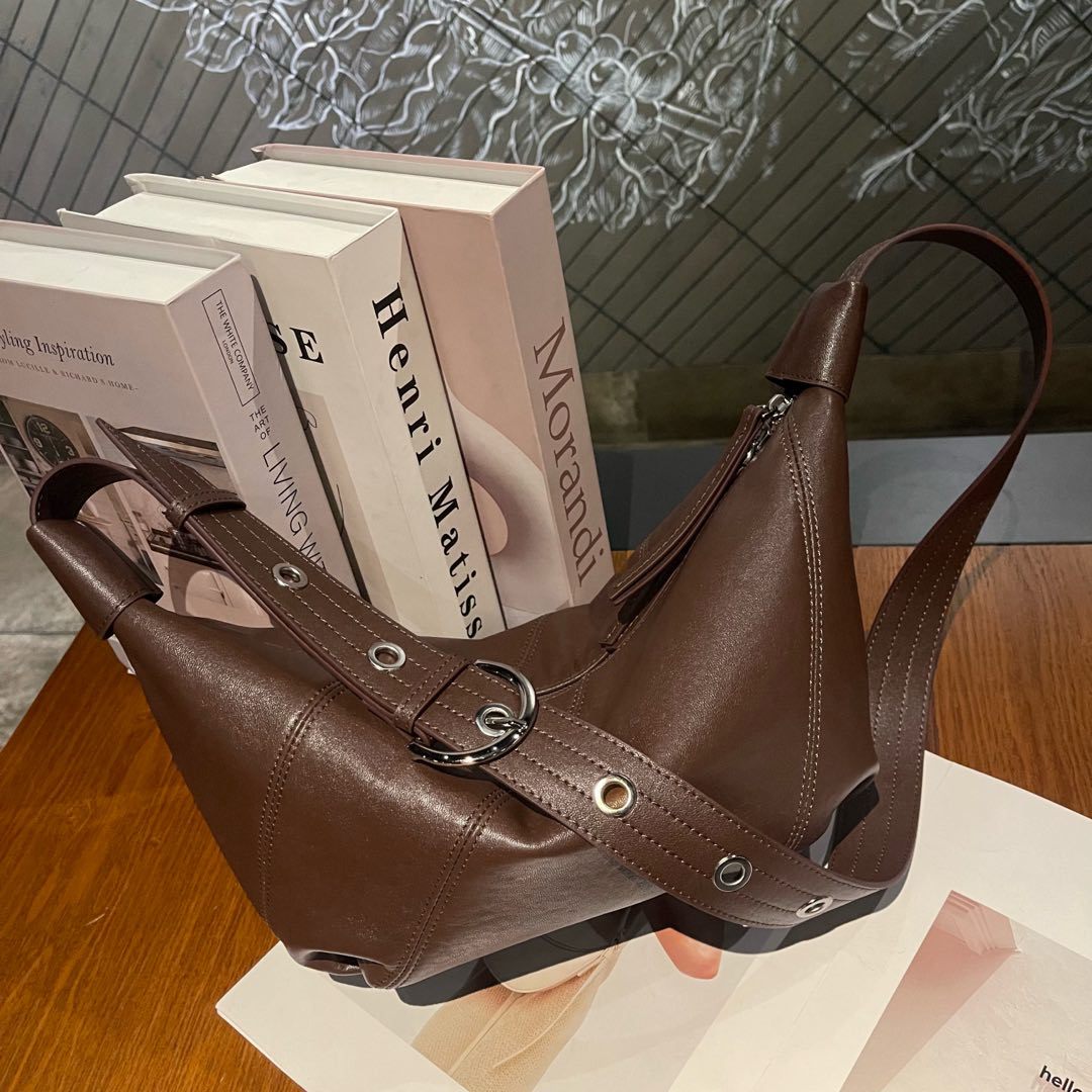 New Top-layer Cowhide Dumpling Bag, High-end Unique Genuine Leather, Light Luxury Fashion, Shoulder, Crossbody, And Underarm Bag For Women — view 5