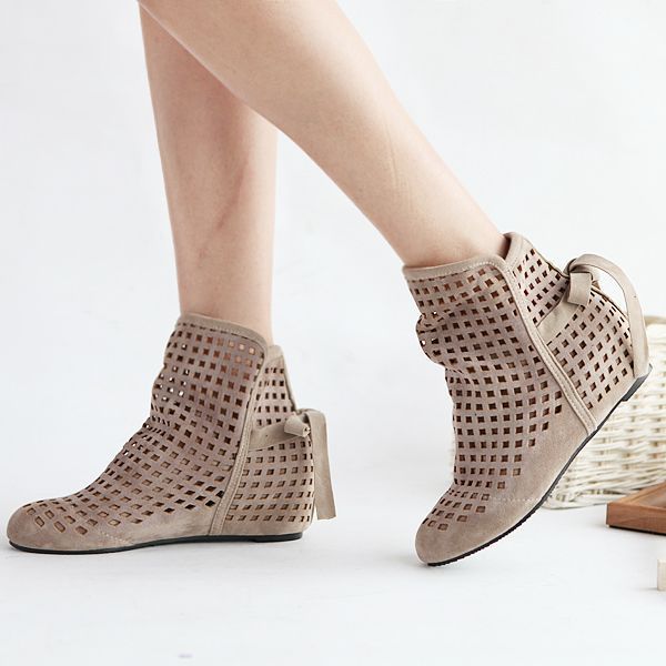 Inner Height Girls Summer Roman Sandals Back Lace-up Shoes
