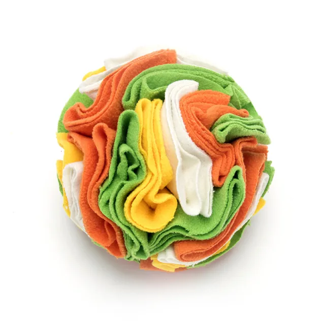 Dog Sniffing Training Blanket Snuffle Ball Mat Detachable Pads Puzzle Toy Pet Supplies For Dogs Cats Orange Green Yellow White - Shop at LoveMi