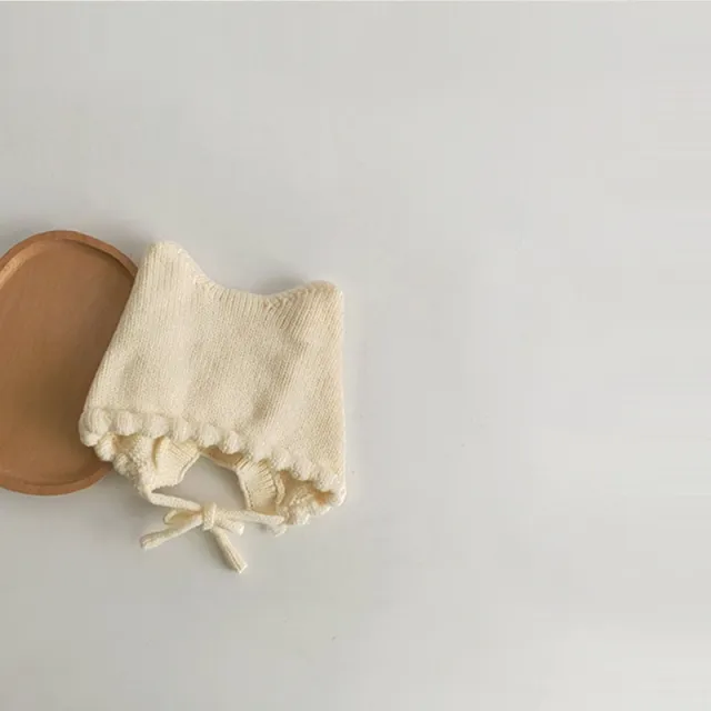 Knitted Ear Protection For Autumn Baby Creamy White - Shop at LoveMi
