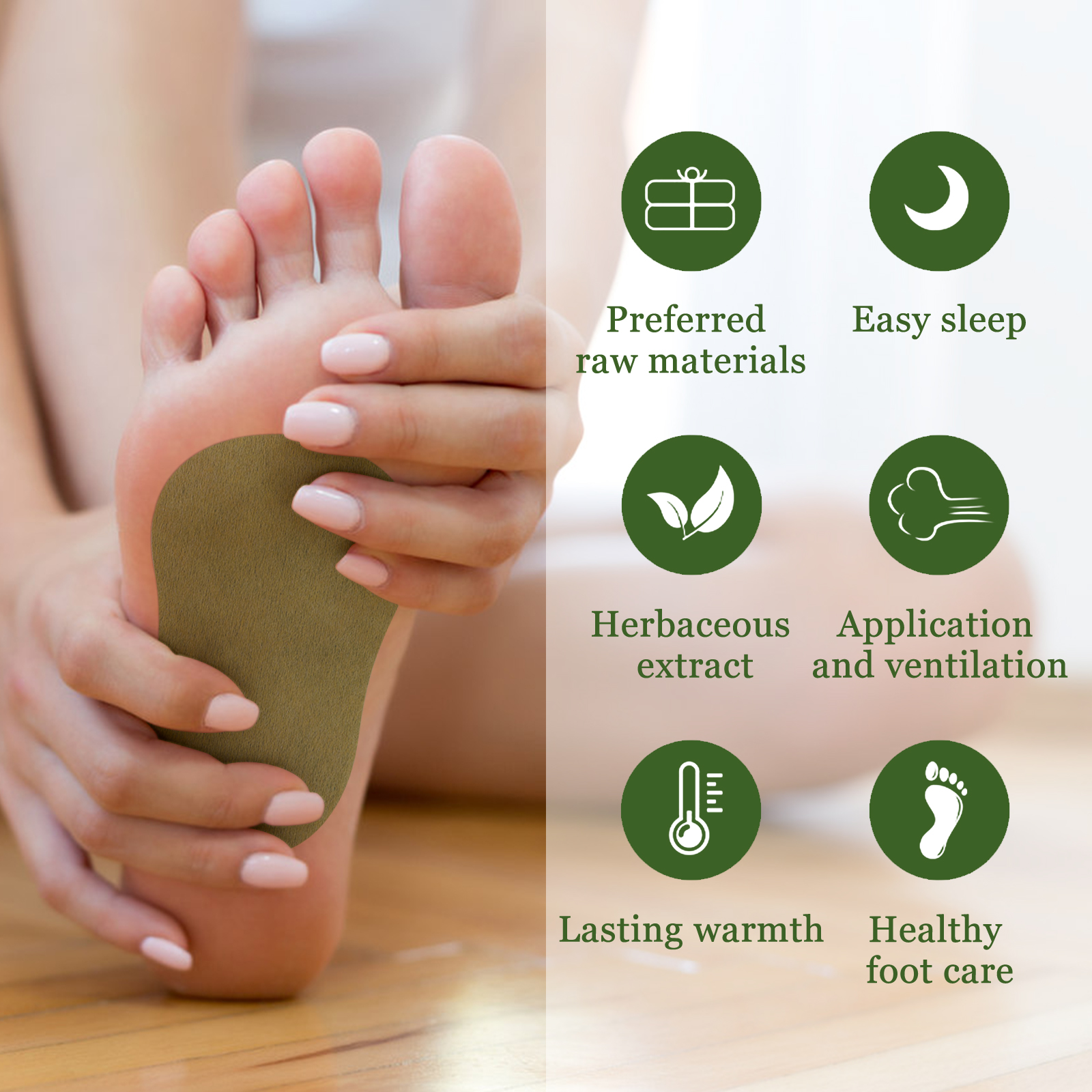 South Moon Wormwood Foot Pad, Relieve Body Stress Slimming And Toning Foot Care Improves Circulation
