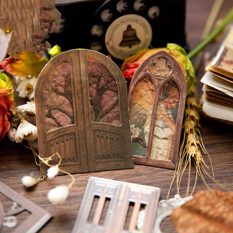 Twilight Courtyard Series Hollow Hand Ledger Decoration Materials - Image 6