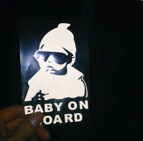 Car Door Body Reflective Car Sticker Car