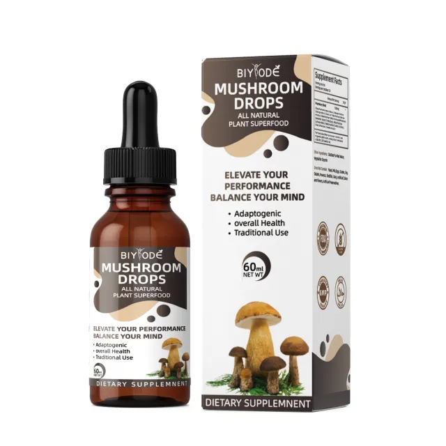 Custom Chaga Mushroom Extract Lions Mane Herbal For Nootropics Brain Supplement Liquid Drop Original - Shop at LoveMi