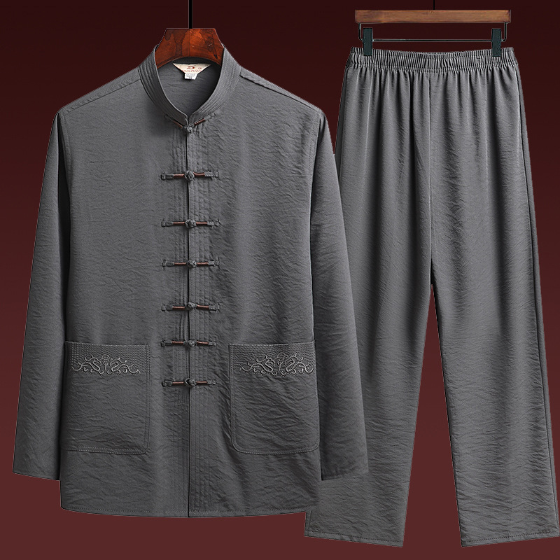 Title 2, New Tang Costume Male Long-sleeve Suit