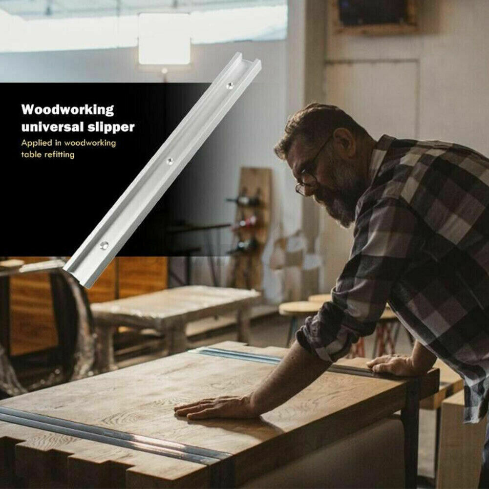 800mm T-slot T-track Miter Track Jig Fixture Slot Woodworking Tool Aluminum — image 5