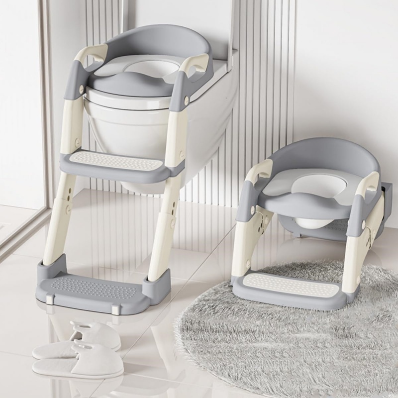 Potty Training Toddler Toilet Seat Adjustable 2 In 1 With Ladder — image 5
