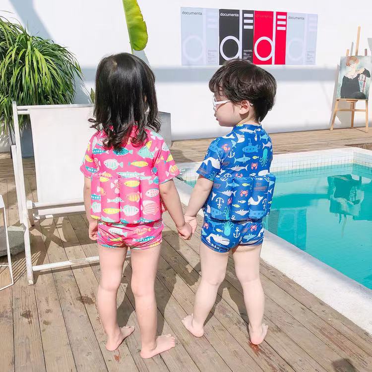 Title 6, Cartoon Boxer Cute Childrens Buoyancy Swimsuit...