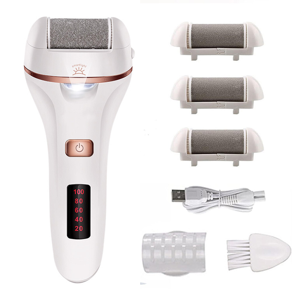 Electric Foot File Rechargeable Callus Hard Skin Remover Feet Pedicure 2 Speeds — image 7