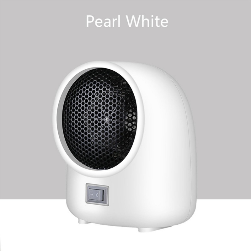 400W Mini Electric Heater Portable Desktop Fan Heating Warmer Home Office White 6