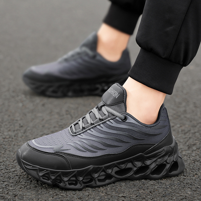 Men's Lace-up Sneakers Thick-soled Daddy Vulcanized Shoes Outdoor Running Sports - Bild 7 von 9