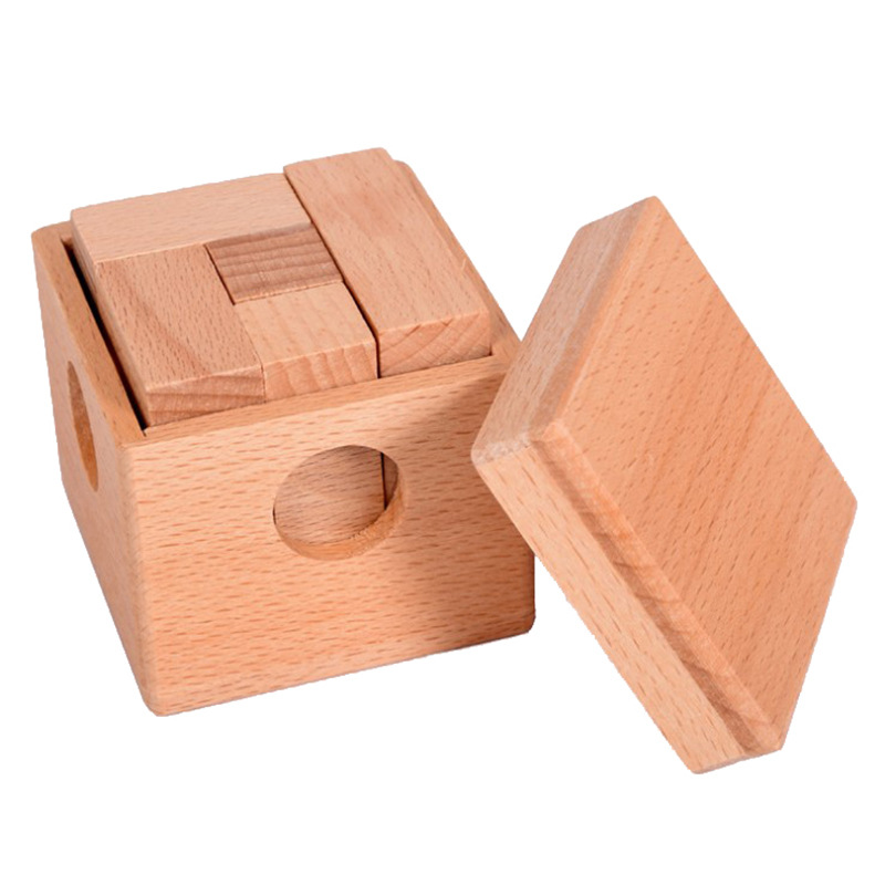 Soma cube wooden box