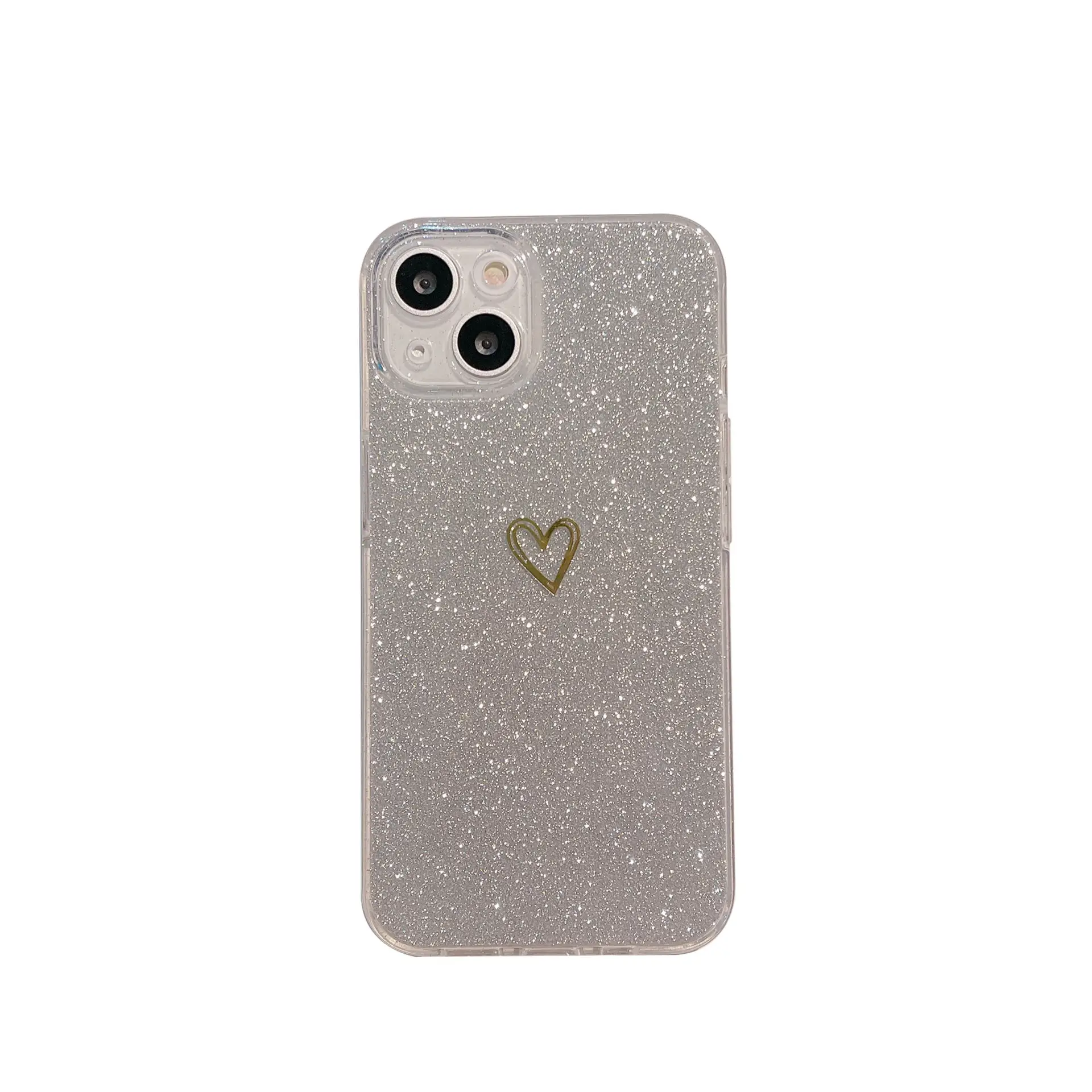 Glitter Plated Love Phone Case Protective Cover