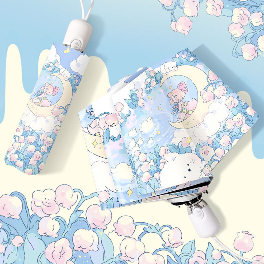 Pocket Little Princess Sun Umbrella Female Sunscreen