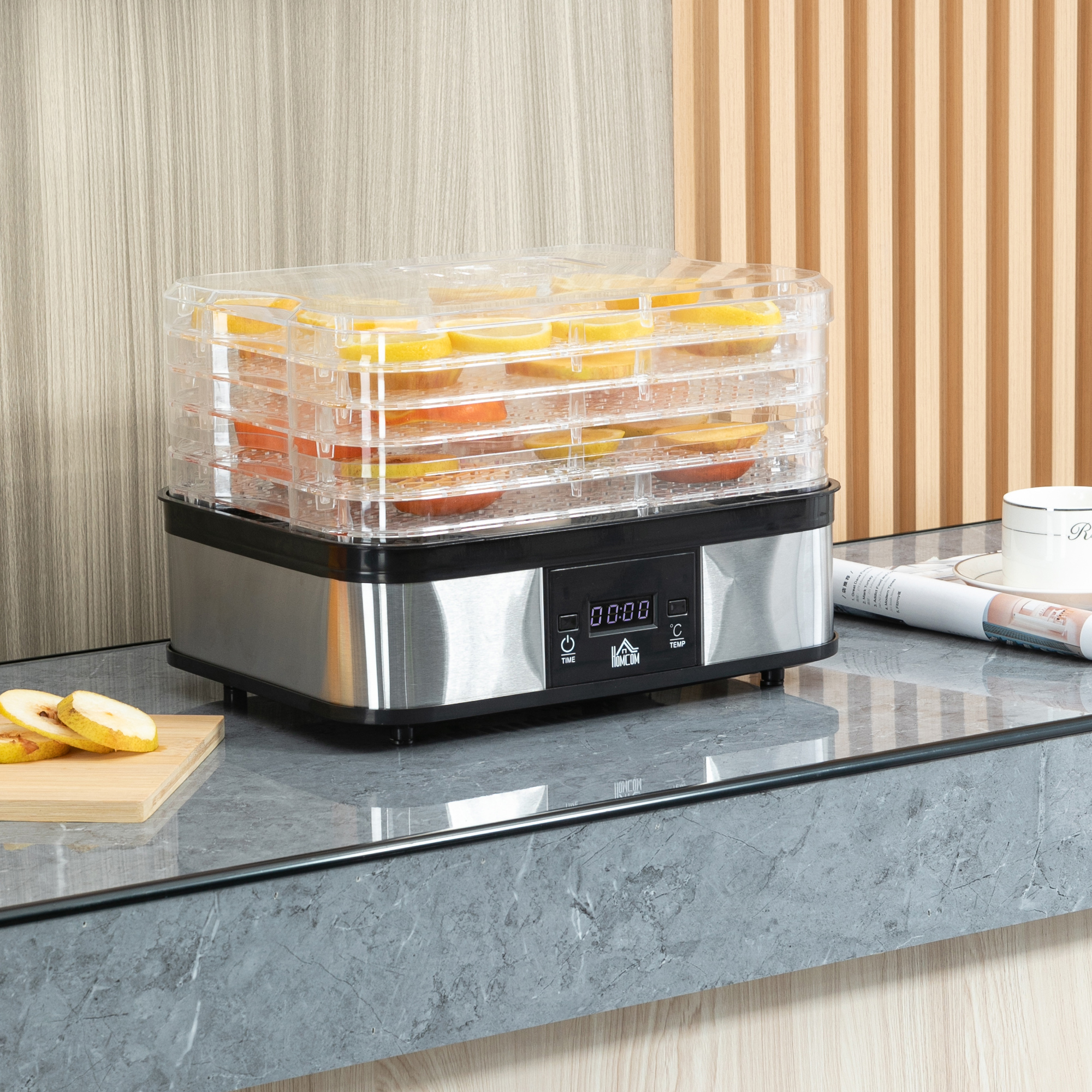 Five Layer Food Dehydrator, 245W Stainless Steel Dryer With Adjustable — image 6