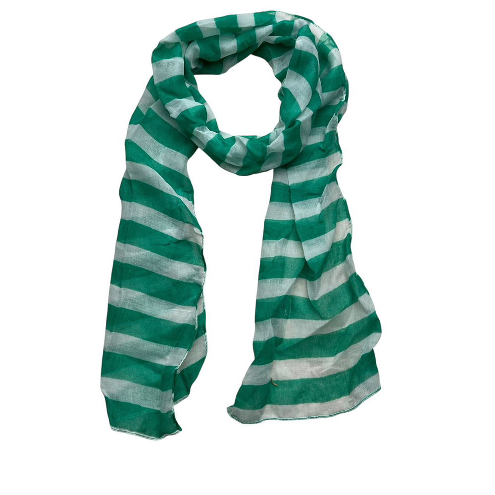 2pcs Dual Tone Lime Printed Scarf For Women Men