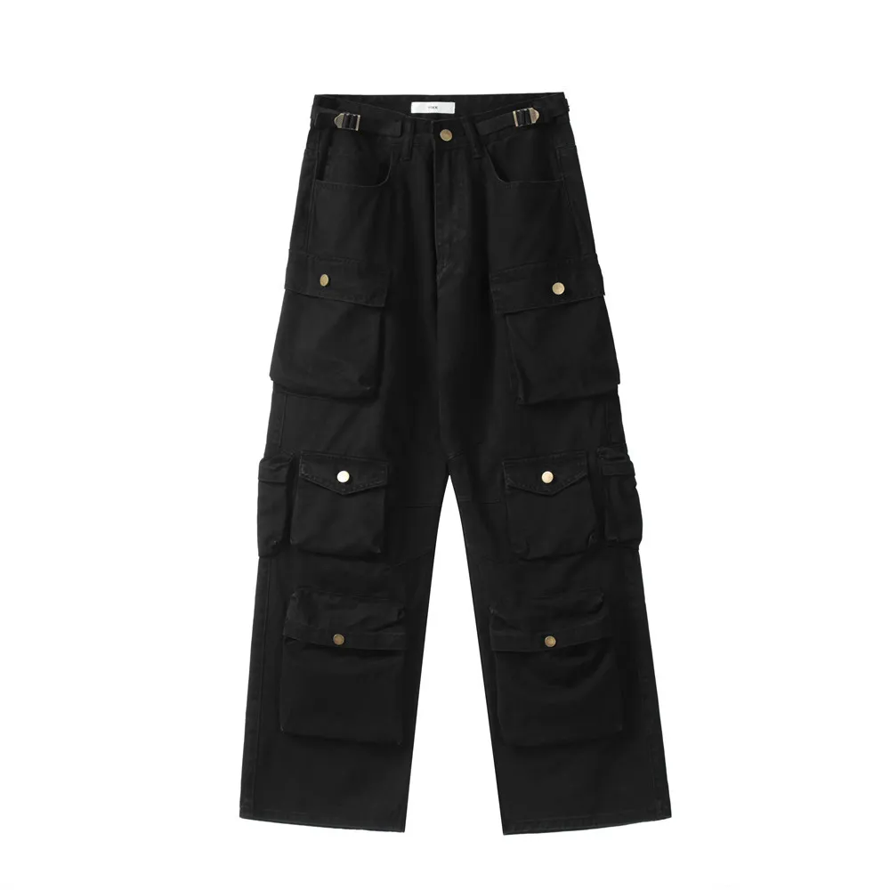 Men's Fashion Loose Outdoor Casual Pants - Black