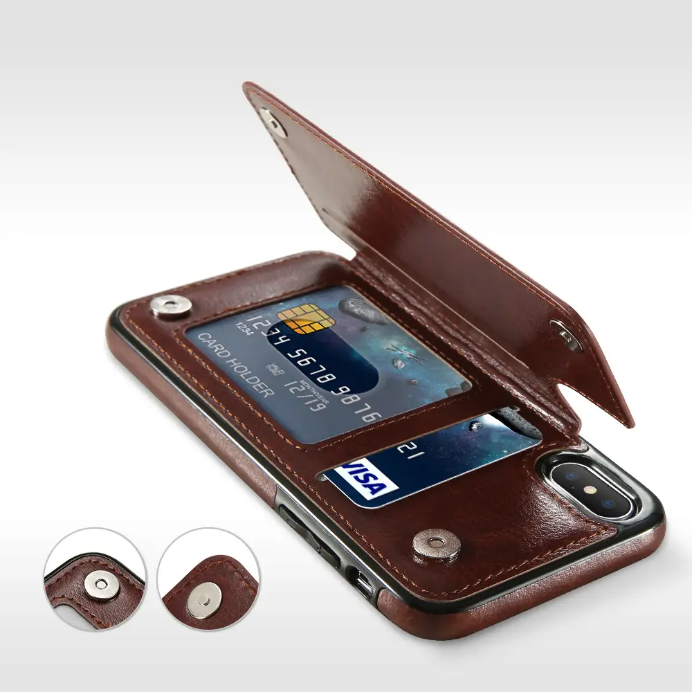 Suitable Mobile Phone Case With Card Slots Left And Right Openings