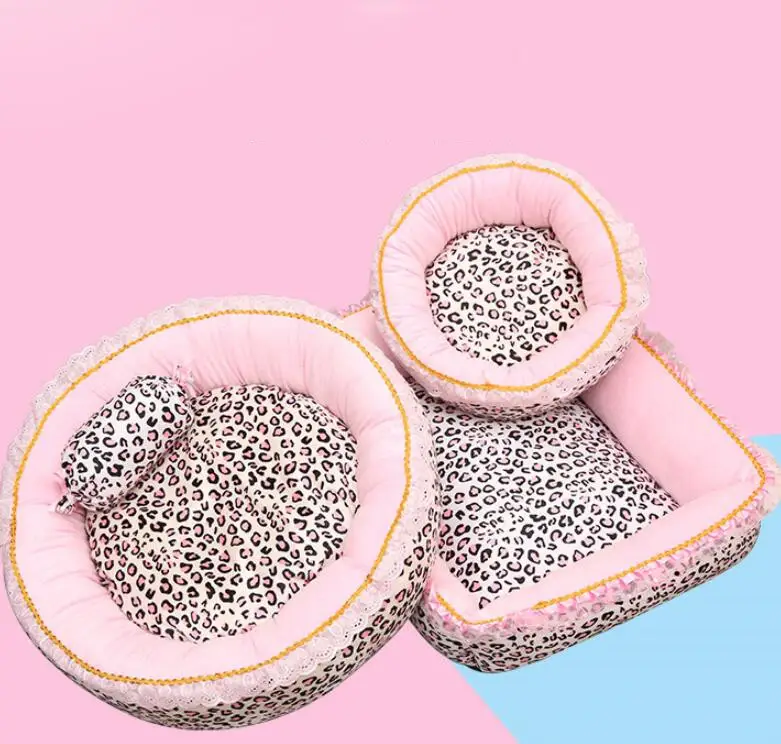 Princess Style Square Round Dog Cat House