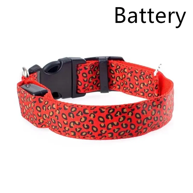 Rechargeable LED Dog Band - Red