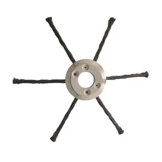 Steel Wire Trimmer Head, Heavy Duty Brush Cutter Blade For Lawn Mowers, Weeding, Moss & Rust Removal, Fits Gas Trimmers
