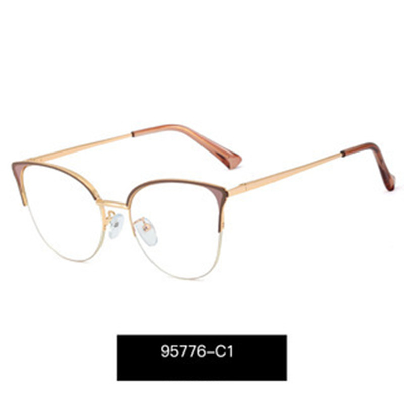 Women’s Fashion Half Frame Blue Light Blocking Glasses
