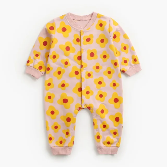 One piece Spring And Autumn Baby Clothes Cartoon Long sleeved Pink - Shop at LoveMi