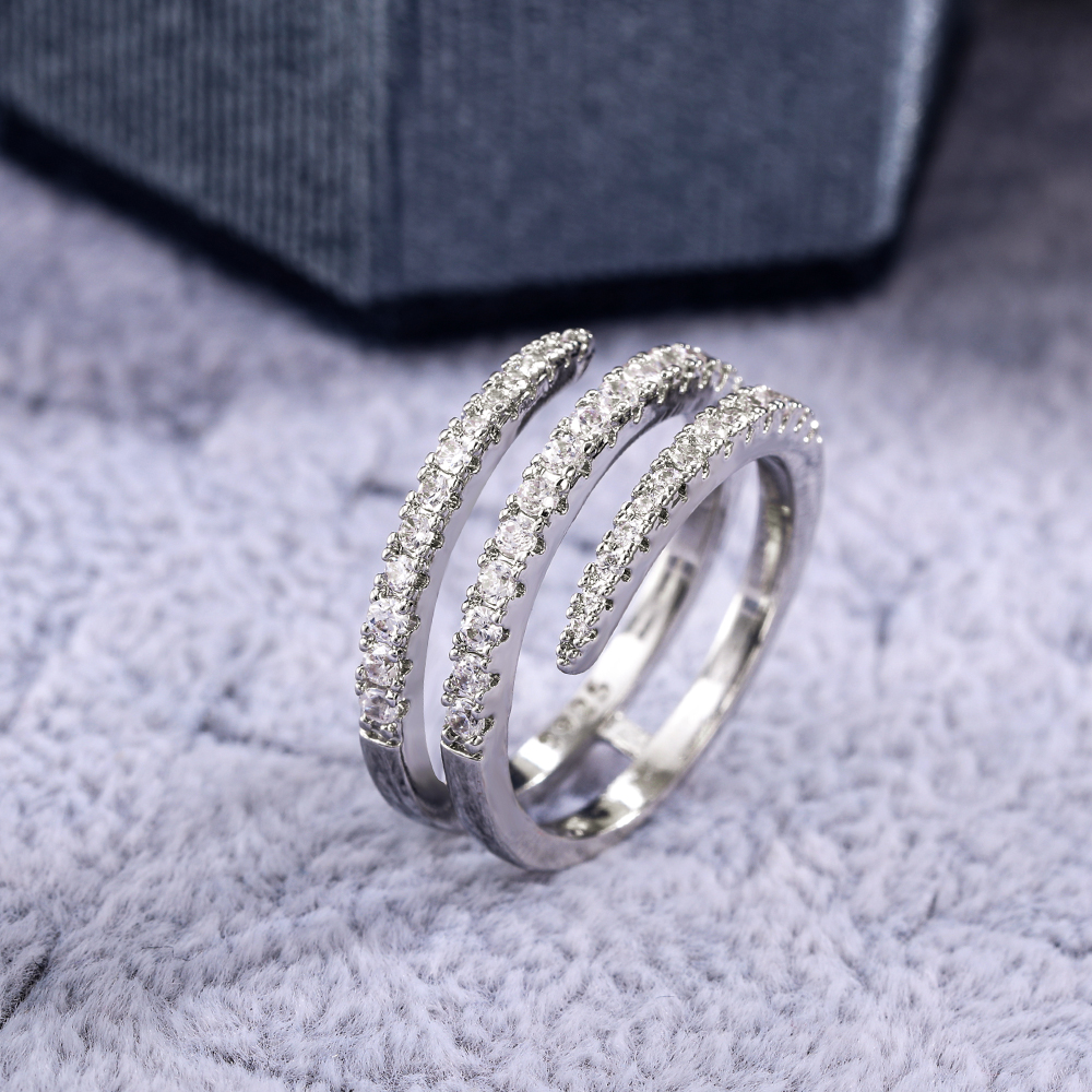 Title 5, Ladies Fashion Sterling Silver Ring