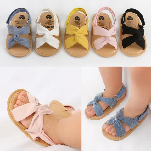 Baby Sandals Hollow Soft Cloth Bottom Princess Toddler Shoes