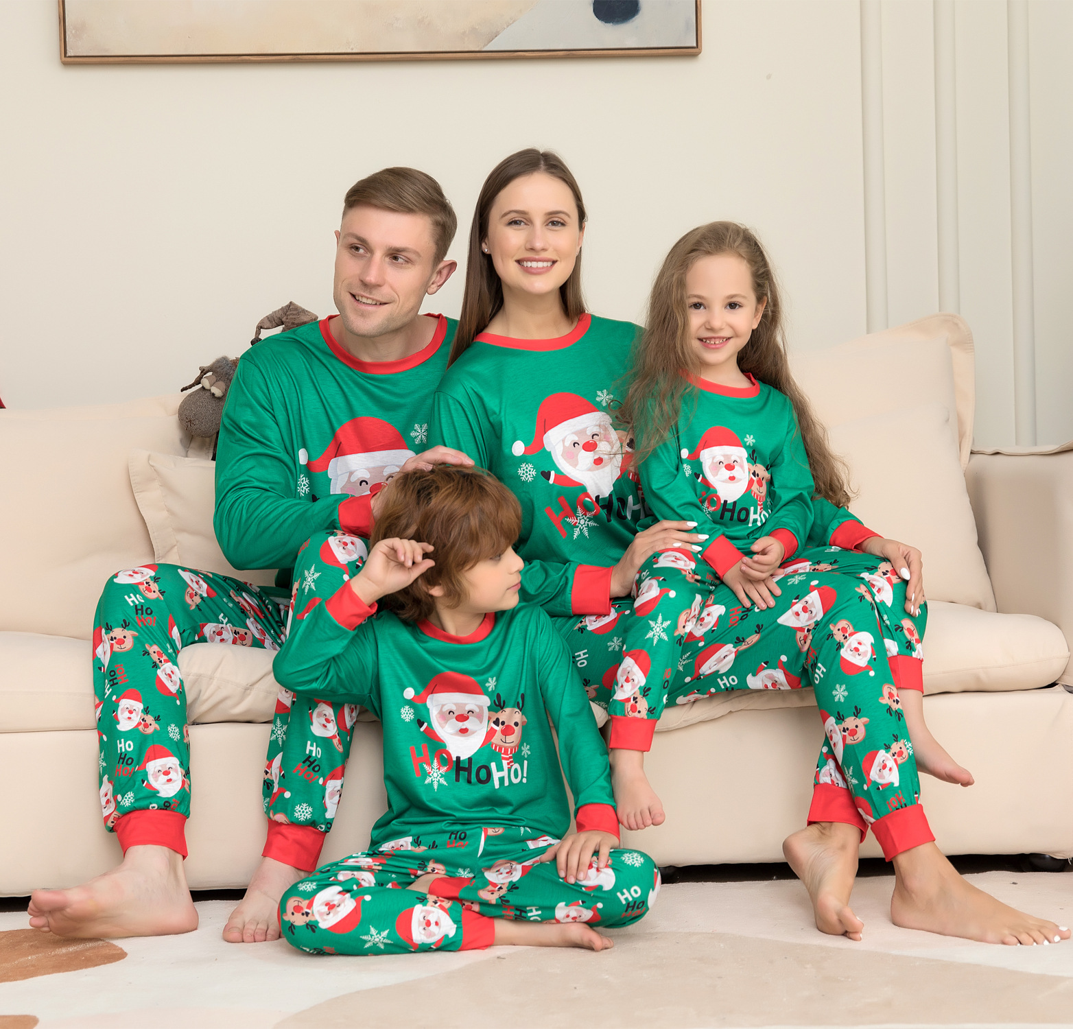 Christmas Pajamas For Family Matching Family Christmas PJs Sets Santa Claus Prin