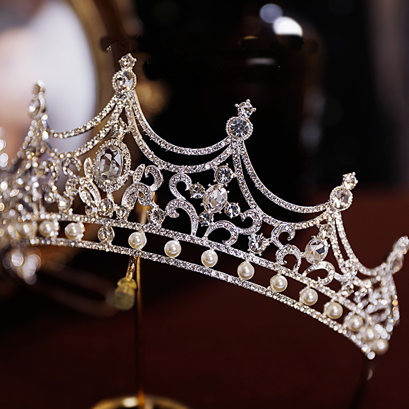 Rhinestone Bride Crown Headwear Birthday Party