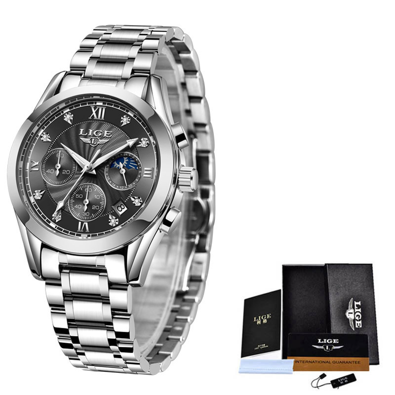 Men's Business Watch Waterproof Watch Stainless Steel Strap