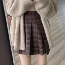 Single Plaid Skirt-M