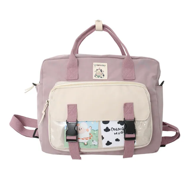 Junior High School Students' Multipurpose Single Shoulder Backpack Purple - Shop at LoveMi