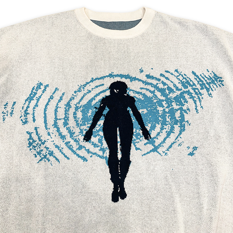 Fashion Women's Cartoon Pullover Round Neck Loose Sweater