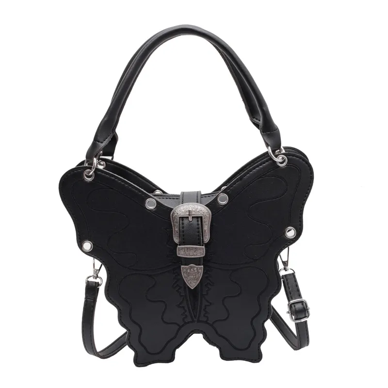 Vintage Fashion Shoulder Bag Simple Crossbody Female - Black