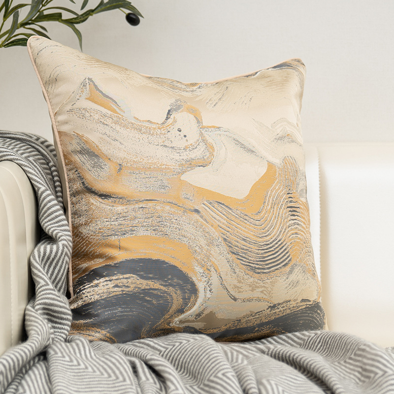 Modern Simple Colored Belt Pillow Cushion