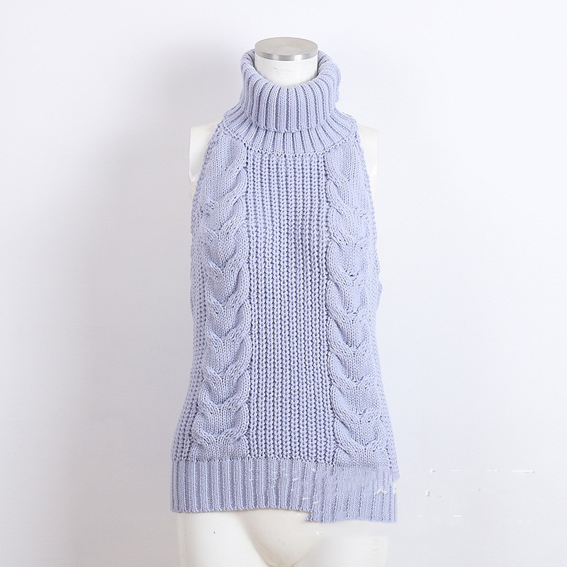 Japanese Knitted Sexy High Neck Dress