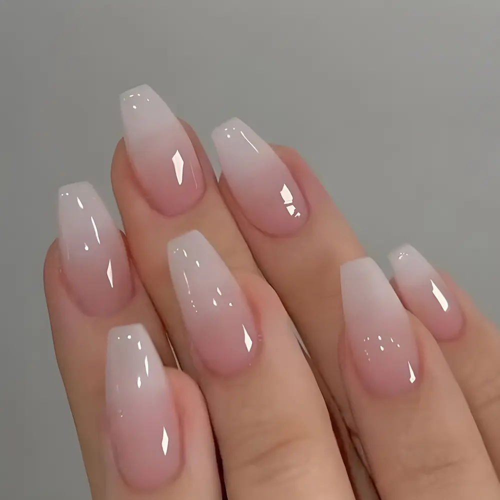 Of Short Coffin-shaped Nail Art Stickers