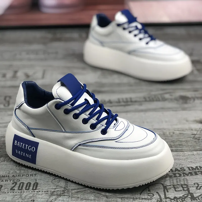 High Rise Thick Soled Casual Lace Up Sports Shoes