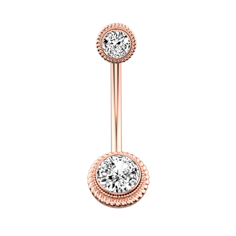Rose gold round