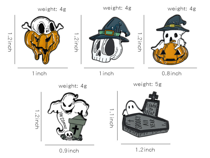 Title 1, Cartoon Fashion Halloween Ornaments Brooch