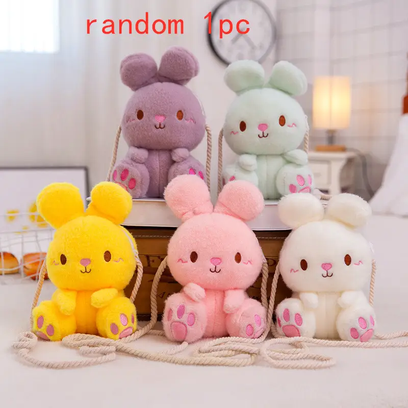 Cartoon Cute Plush Rabbit Children's Shoulder Bag