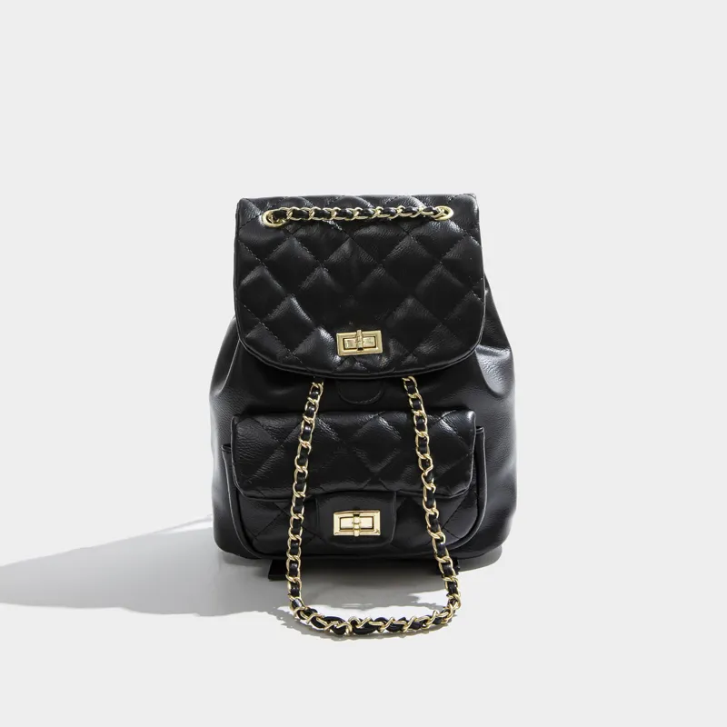 New High-quality Texture Niche Casual Backpack - Black