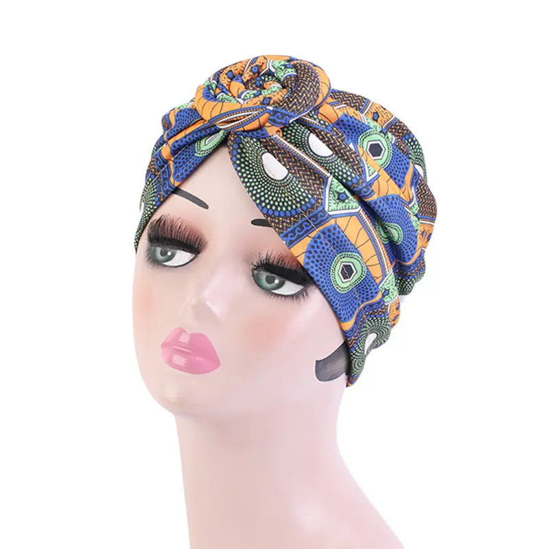 Printed Donut Knotted Bandana Hat