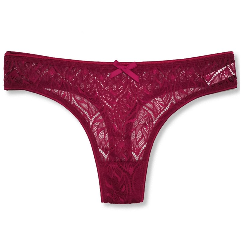 6 Pack Womens Sexy Lace Underwear Ladies Cotton Thongs G-String Knickers Briefs. — image 4