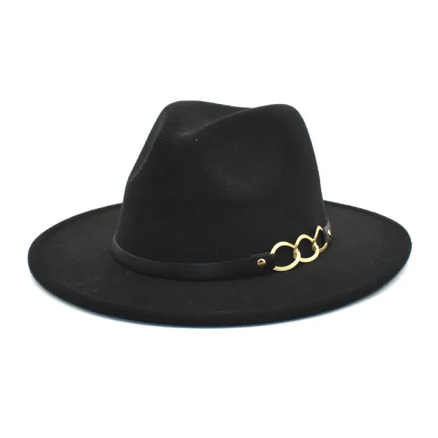 Women's Woolen Top Hat Belt Accessories Black - Shop at LoveMi